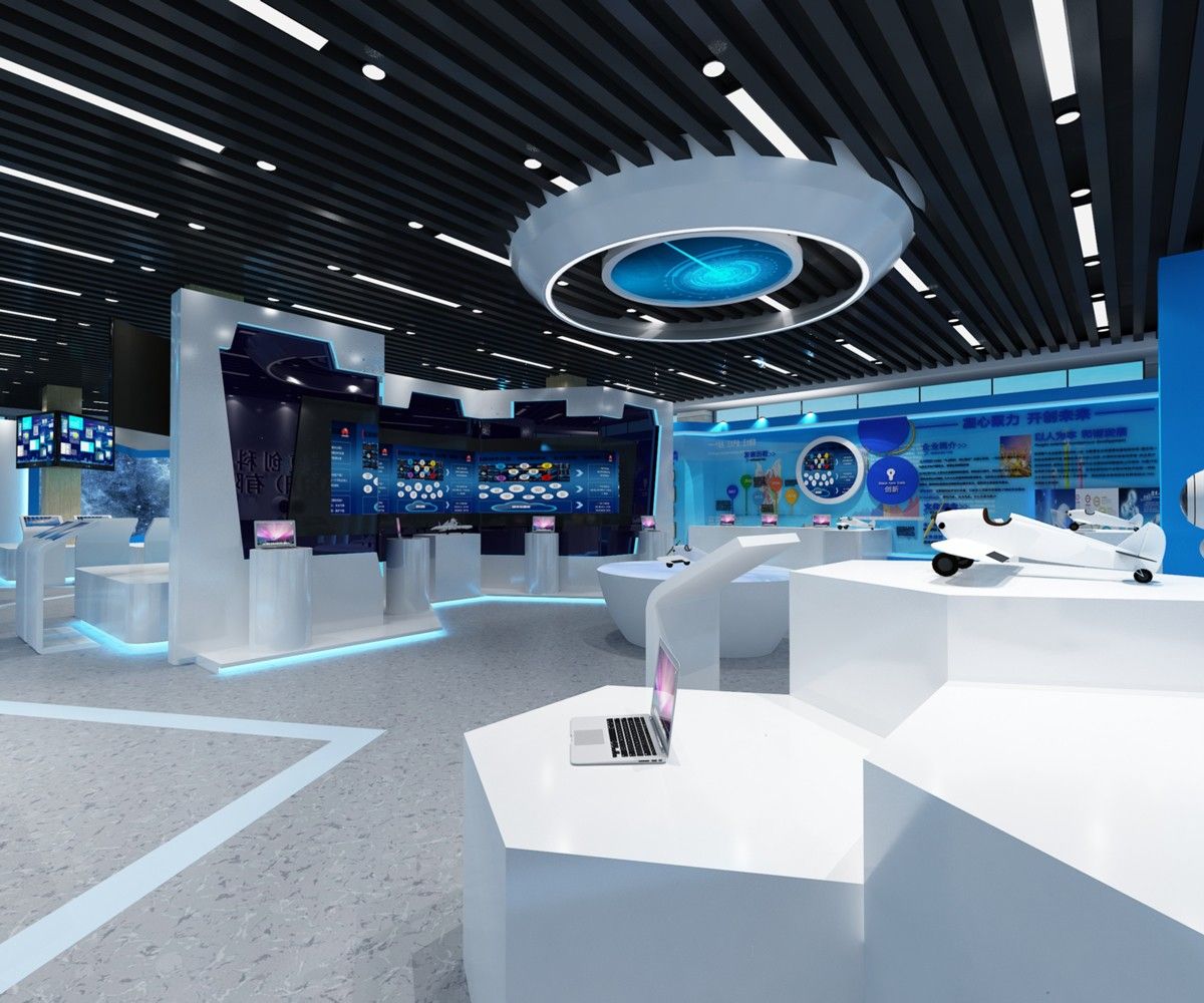 阜阳复创科技500m²科技风展厅装修设计项目(图2)