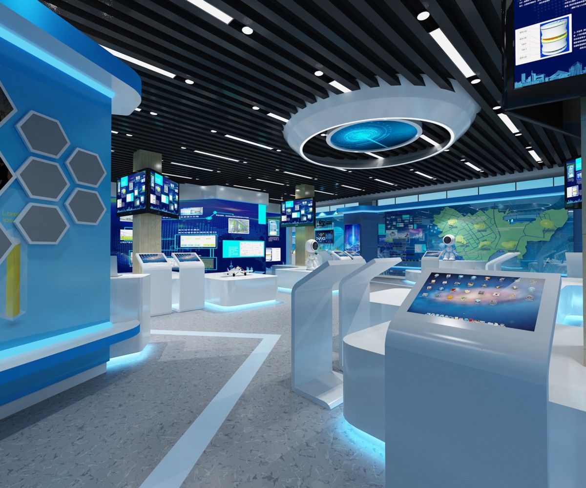 阜阳复创科技500m²科技风展厅装修设计项目(图4)