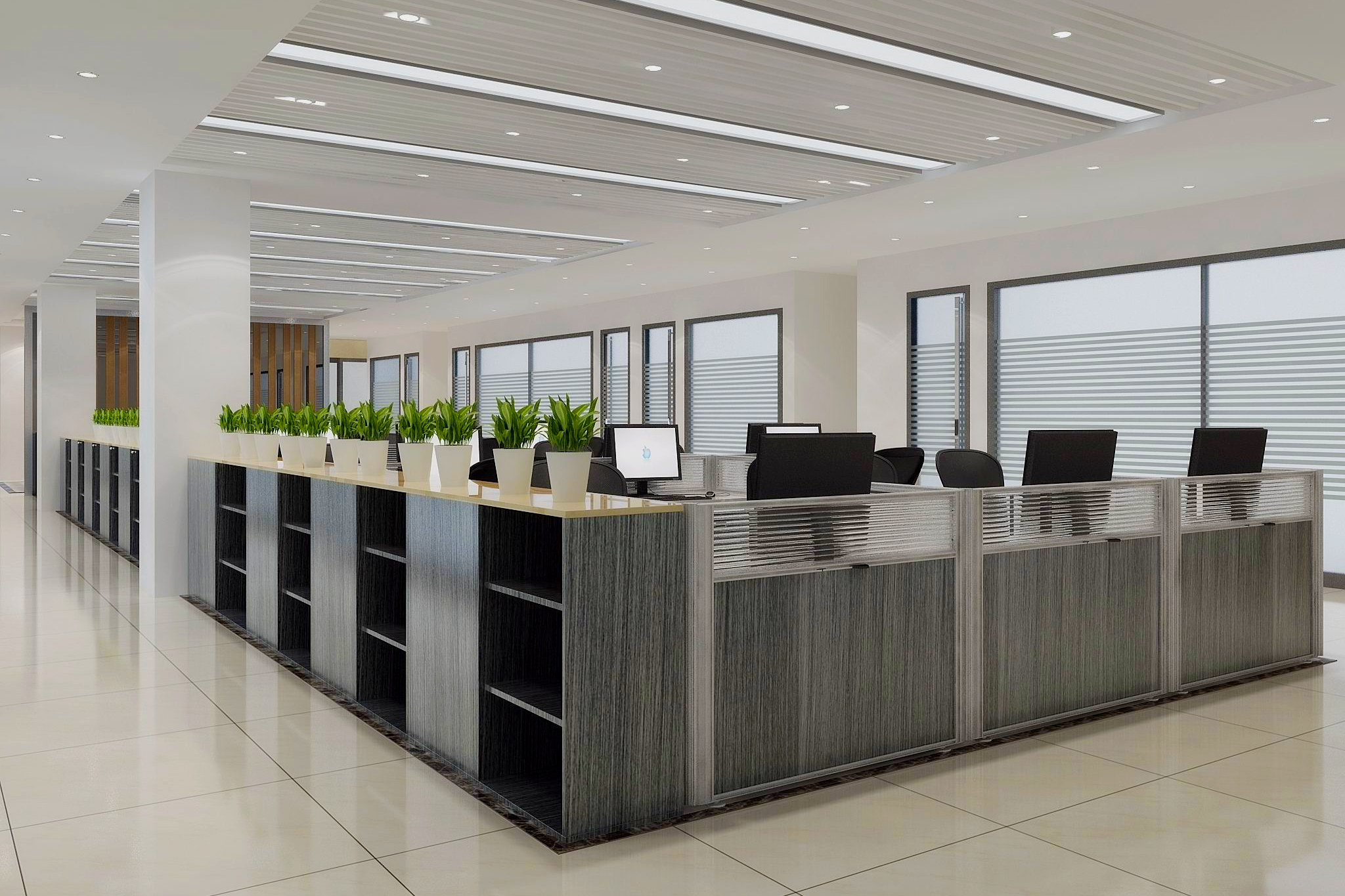 合肥九牧1000平方办公室装修(图2)