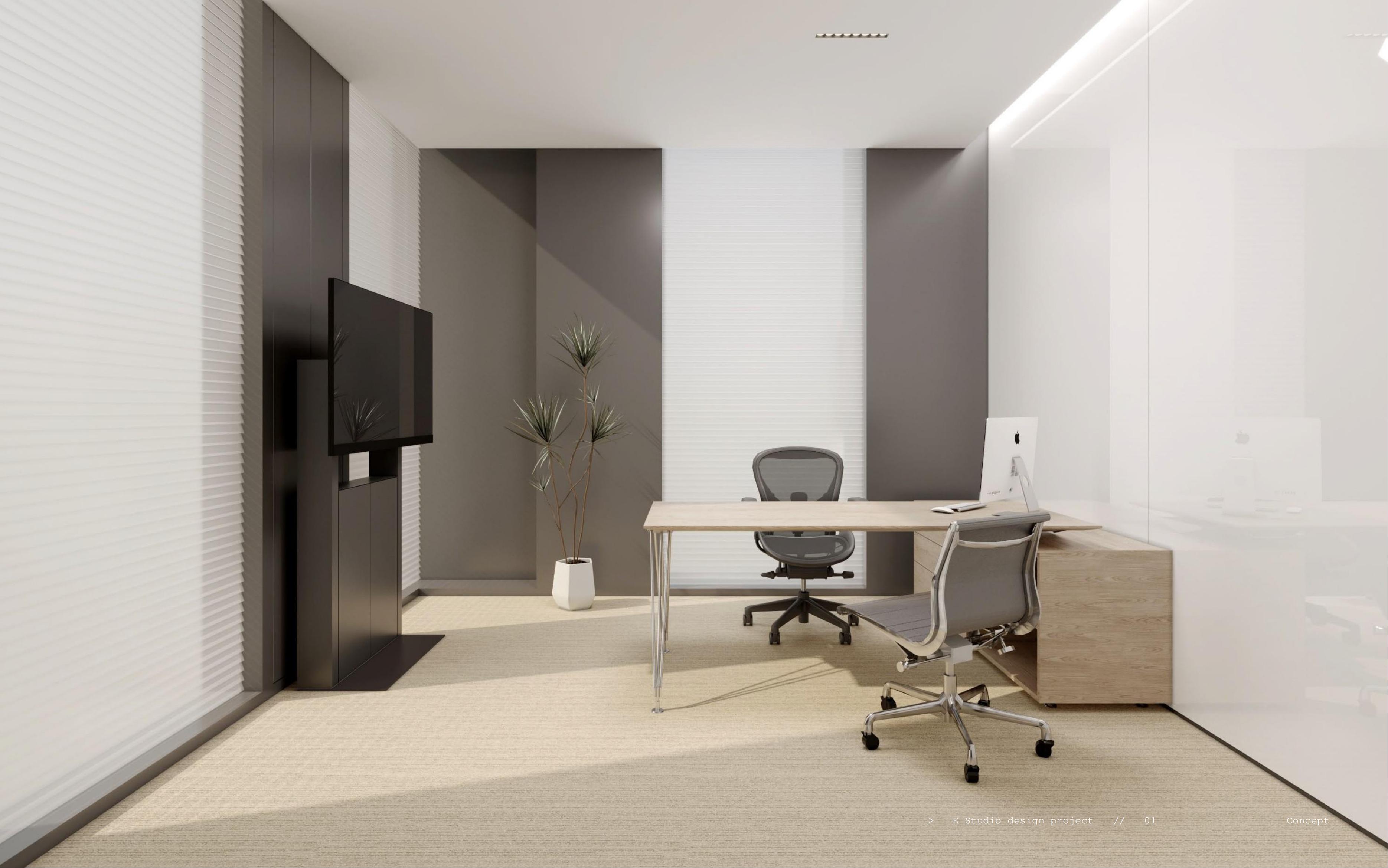 滁州科技总部5000m2极简办公楼装修设计项目(图5)