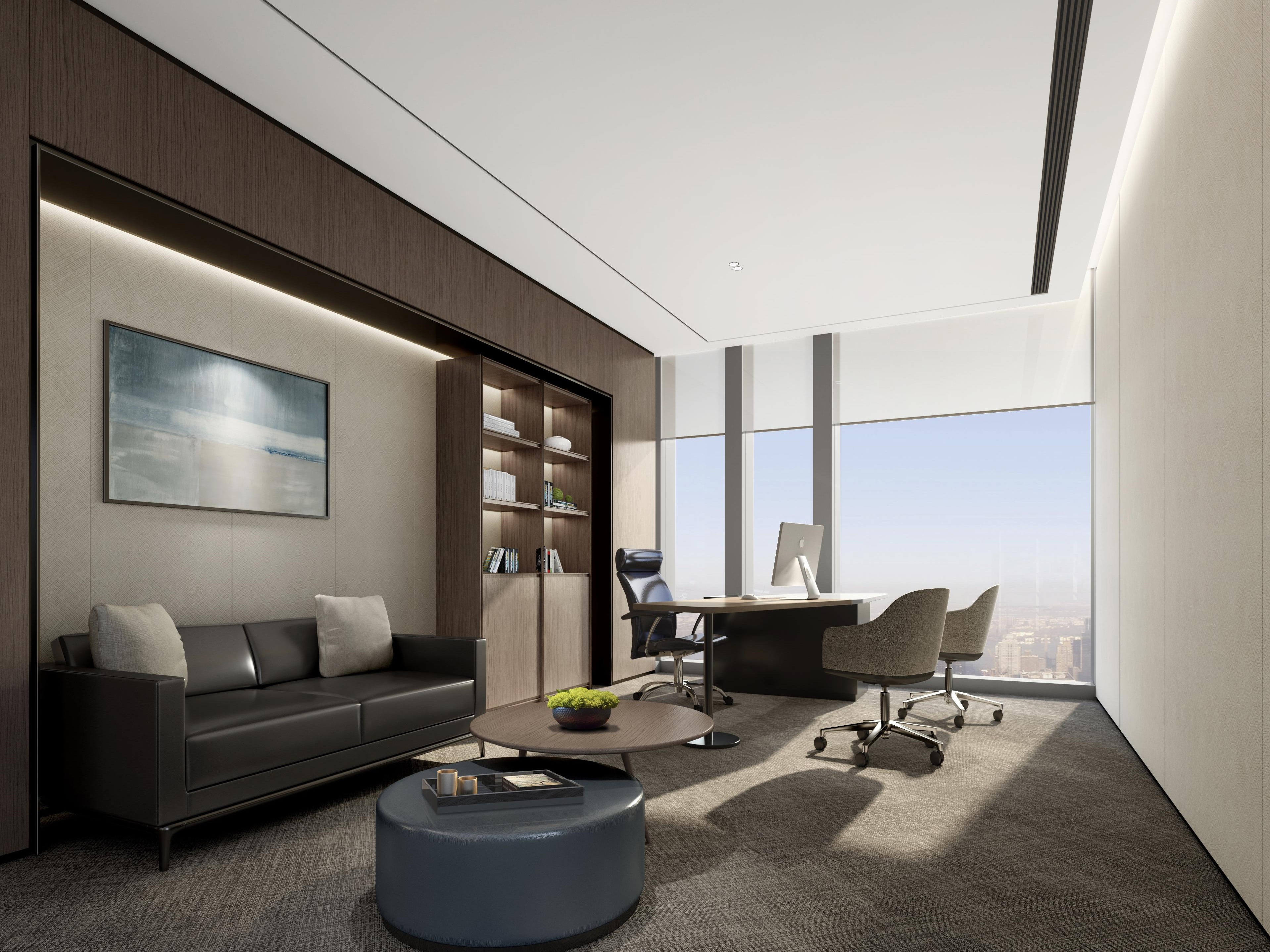 芜湖2000平方现代简约风办公室装修设计项目(图3)