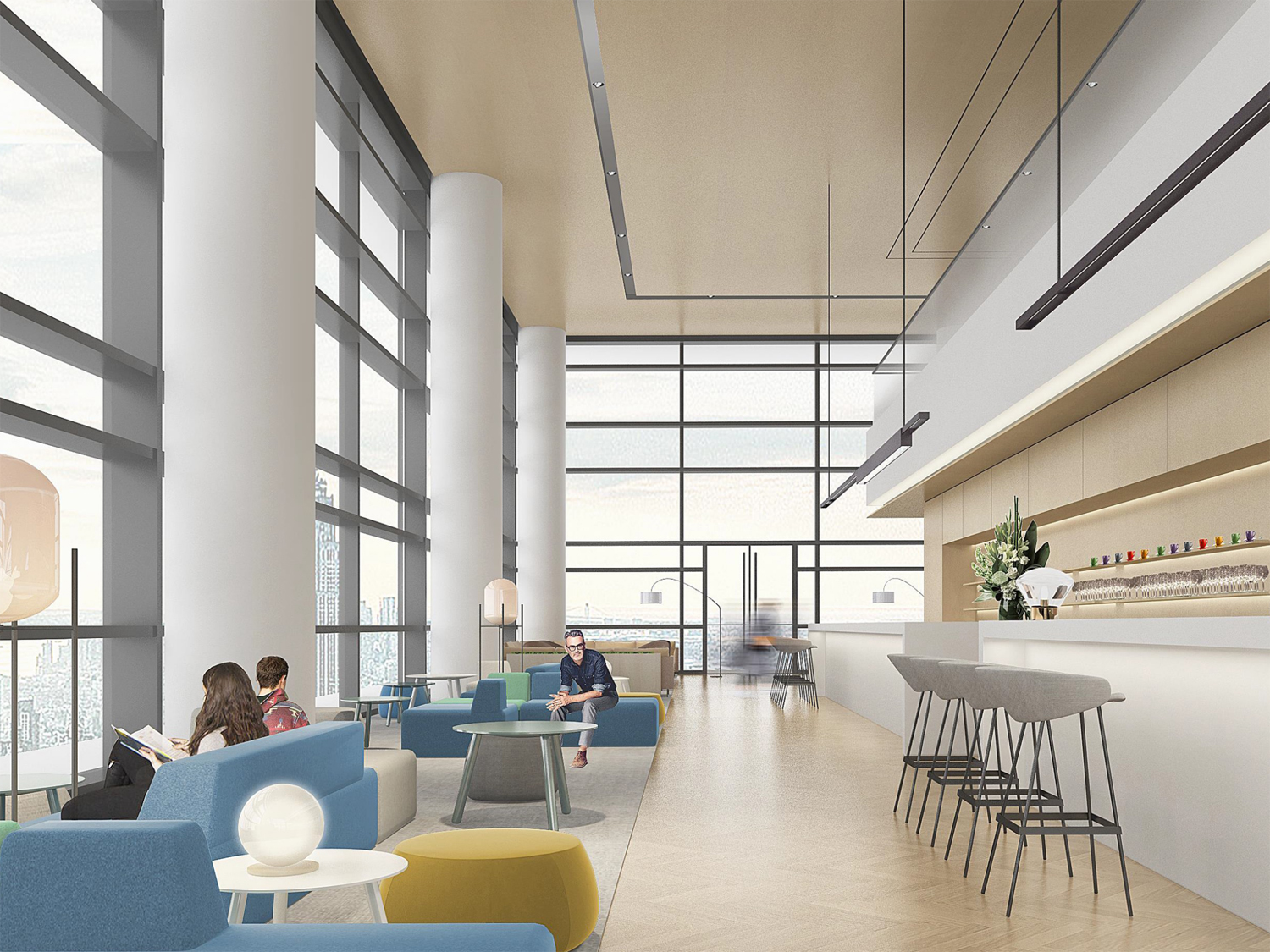 芜湖5000平方科技公司简约办公楼装修案例(图1)