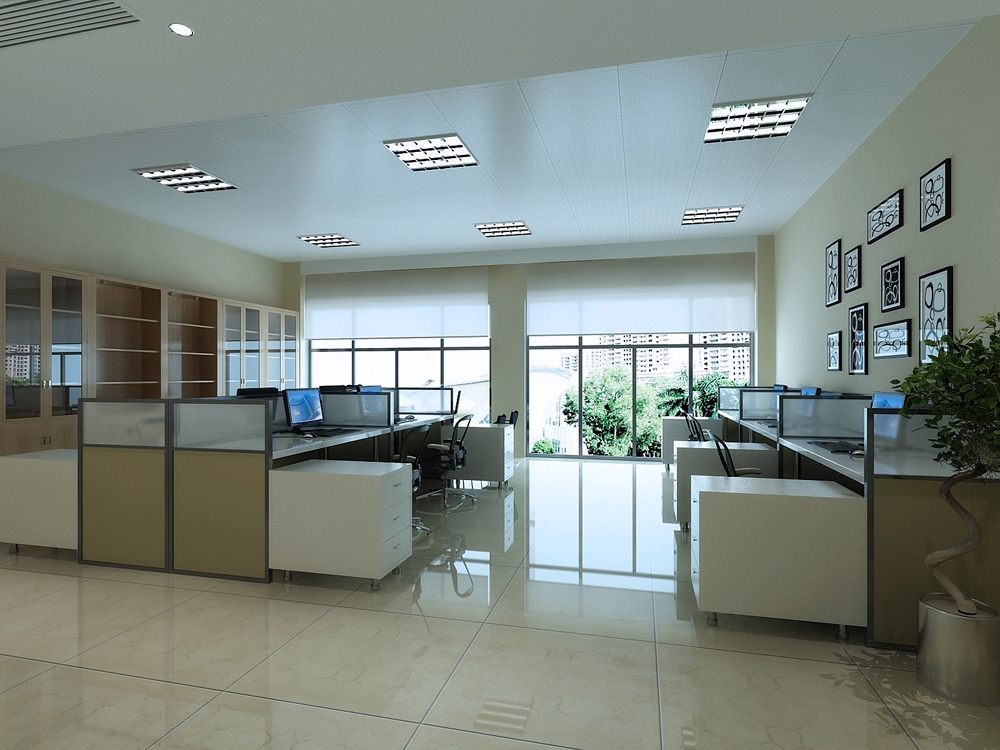 雷沃机械设备B区3000平方现代简约风办公楼装修(图8)