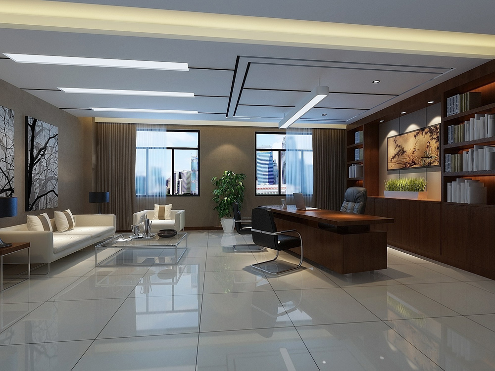 雷沃机械设备B区3000平方现代简约风办公楼装修(图9)