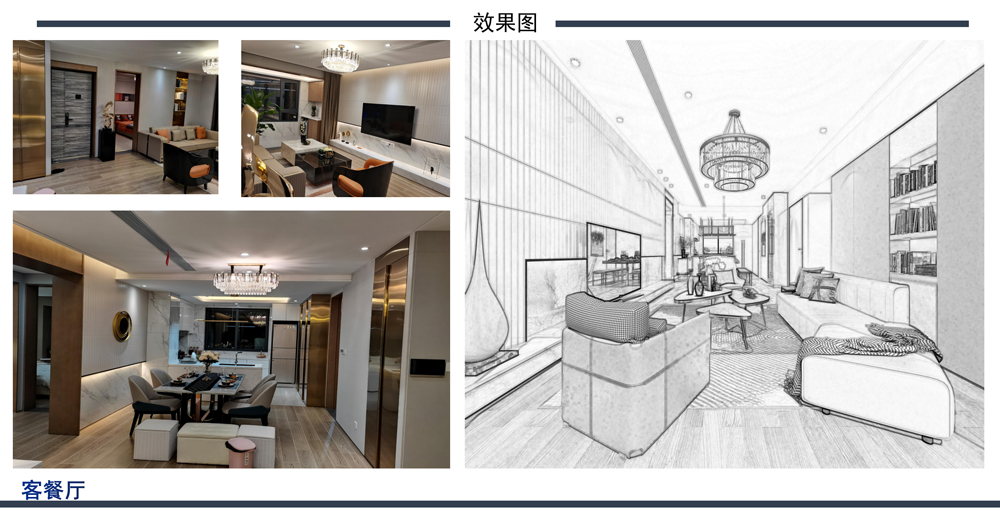 淮北华松蘭墅颐景现代简约风样板间装修设计项目(图2)