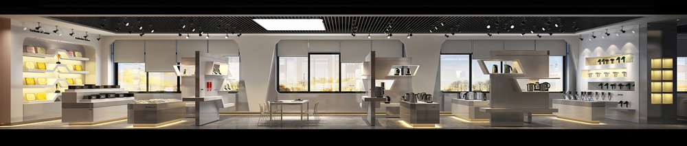 吴山健浩电器-3000平方现代简约风产品展厅装修设计项目(图1)